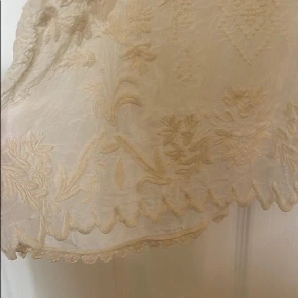 Johnny Was Laurel Amari Blouse - C10021-4 Cream Lace Blouse, Size S - Picture 4 of 11